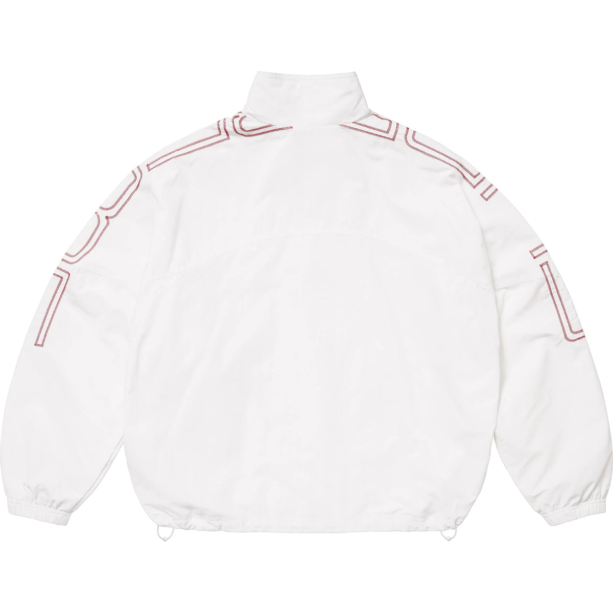 Supreme Spellout Embroidered Track Jacket White – BASEMENT_HK