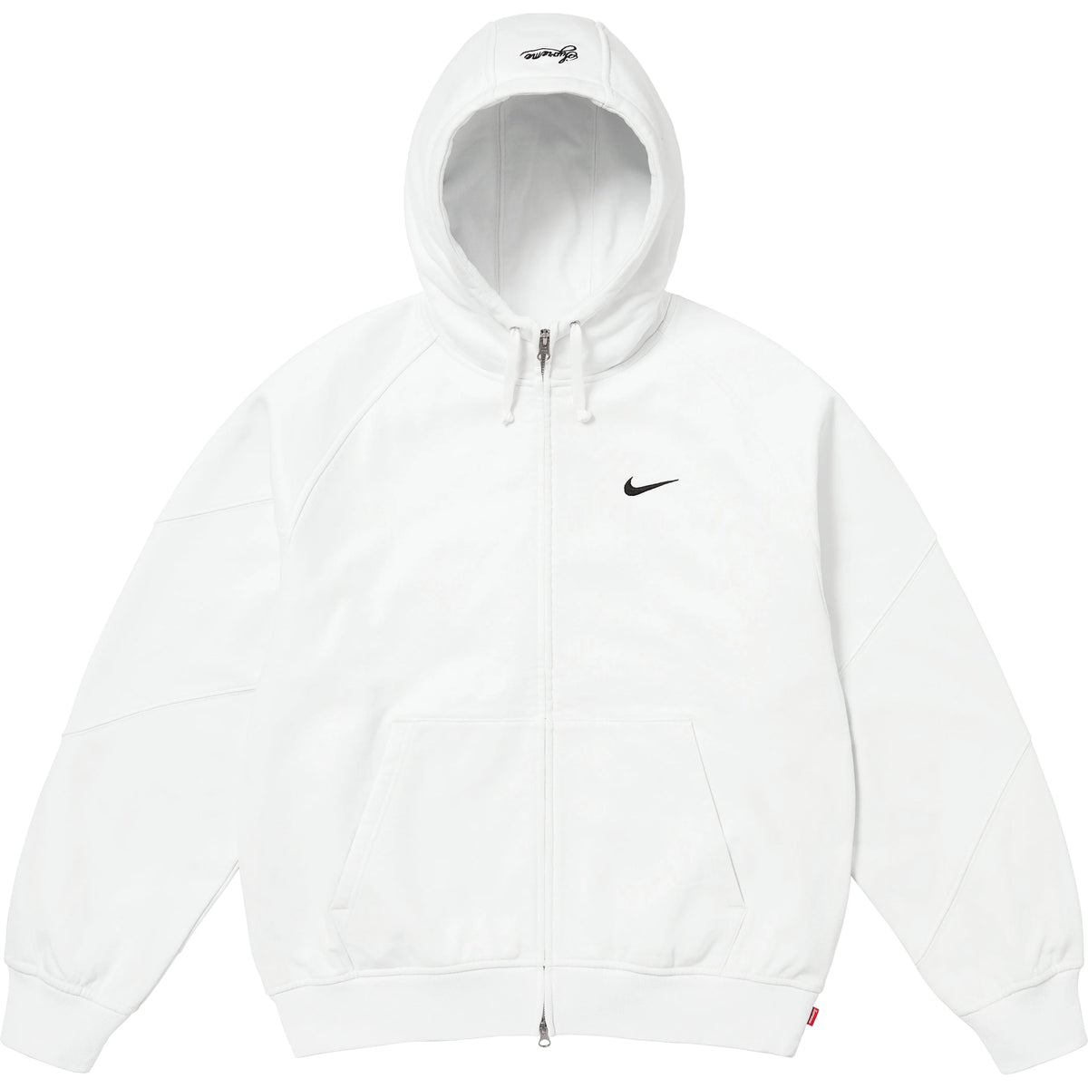 Supreme® Nike® Zip Up Hooded Sweatshirt White – BASEMENT_HK
