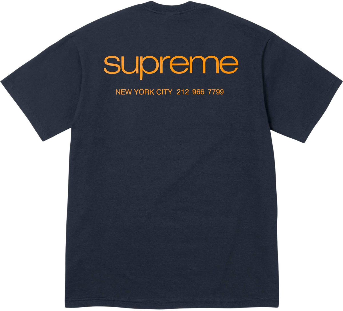 Supreme NYC Tee Navy – BASEMENT_HK - Main Image
