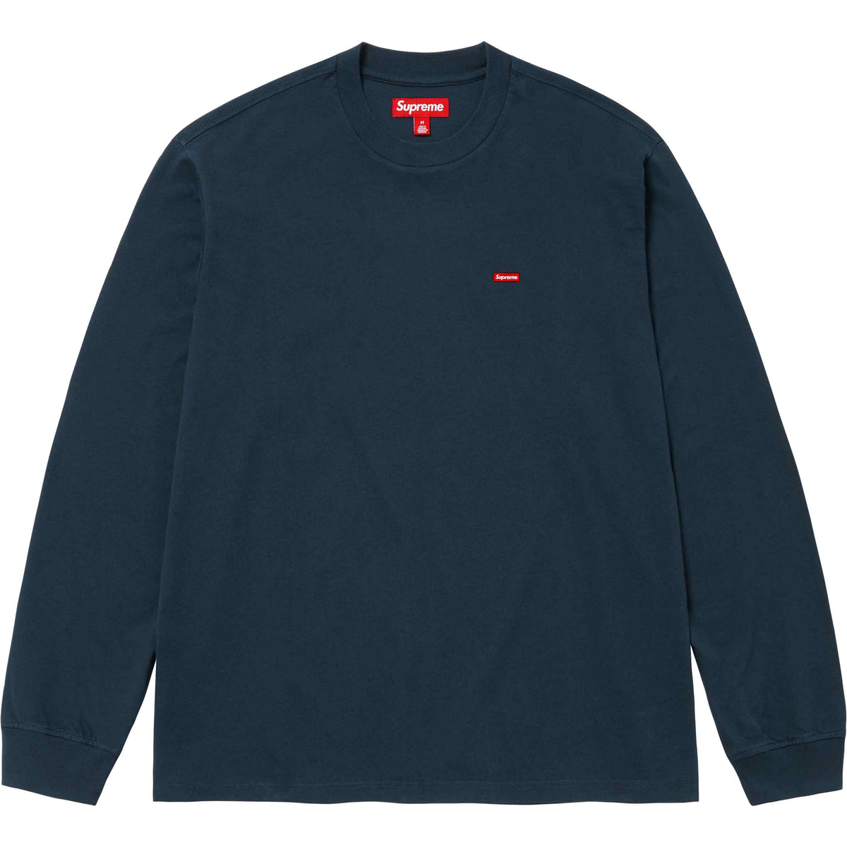 Supreme SS24 Small Box Logo L/S Tee Navy – BASEMENT_HK