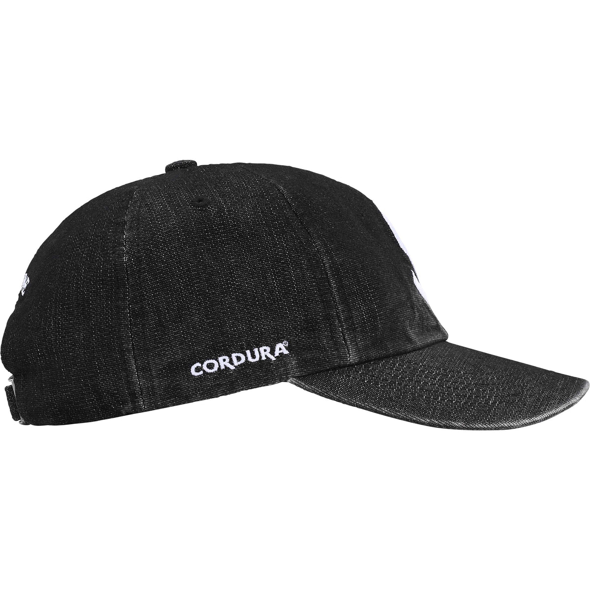 Supreme Cordura® Denim S Logo 6 Panel Black – BASEMENT_HK