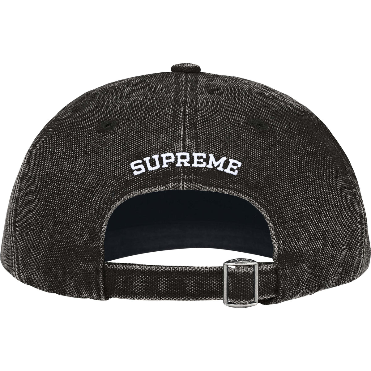 Supreme FW25 Pigment Coated Canvas S Logo 6 Panel Black – BASEMENT_HK