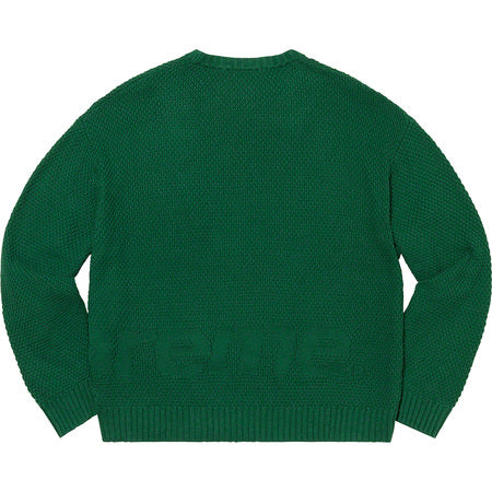 Supreme Textured Small Box Sweater Navy – BASEMENT_HK