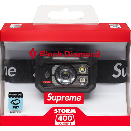 【新品】SUPREME Storm 400 Headlamp Black Supreme Black Diamond Storm 400 Headlamp (FW20) - $78