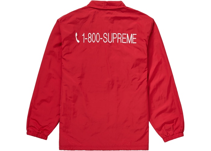 Films Jackets Supreme 1-800 Coaches Red Jacket