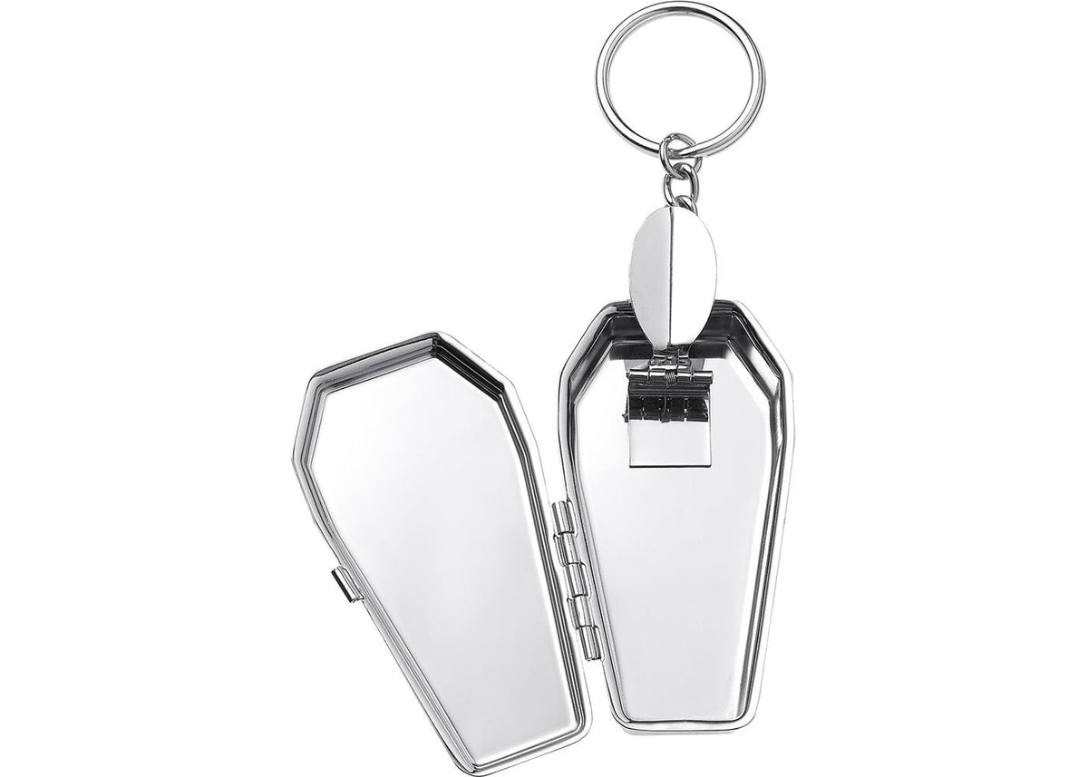 Supreme-Coffin-Keychain-Silver