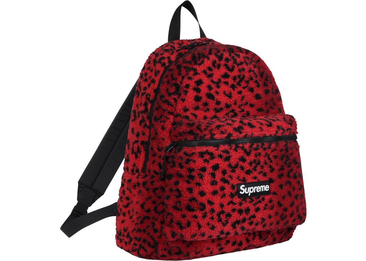 Supreme Leopard Fleece Backpack Red – BASEMENT_HK
