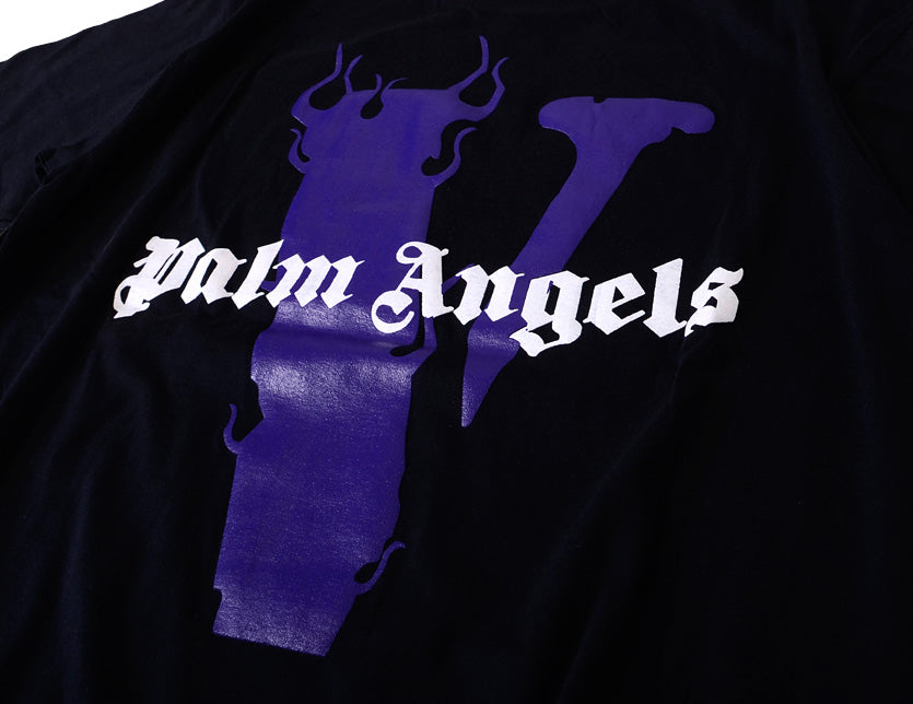 Vlone x Palm Angels White/Purple Tee