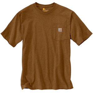 Carhartt Loose Fit Heavyweight SS Pocket Tee Oiled Walnut Heather