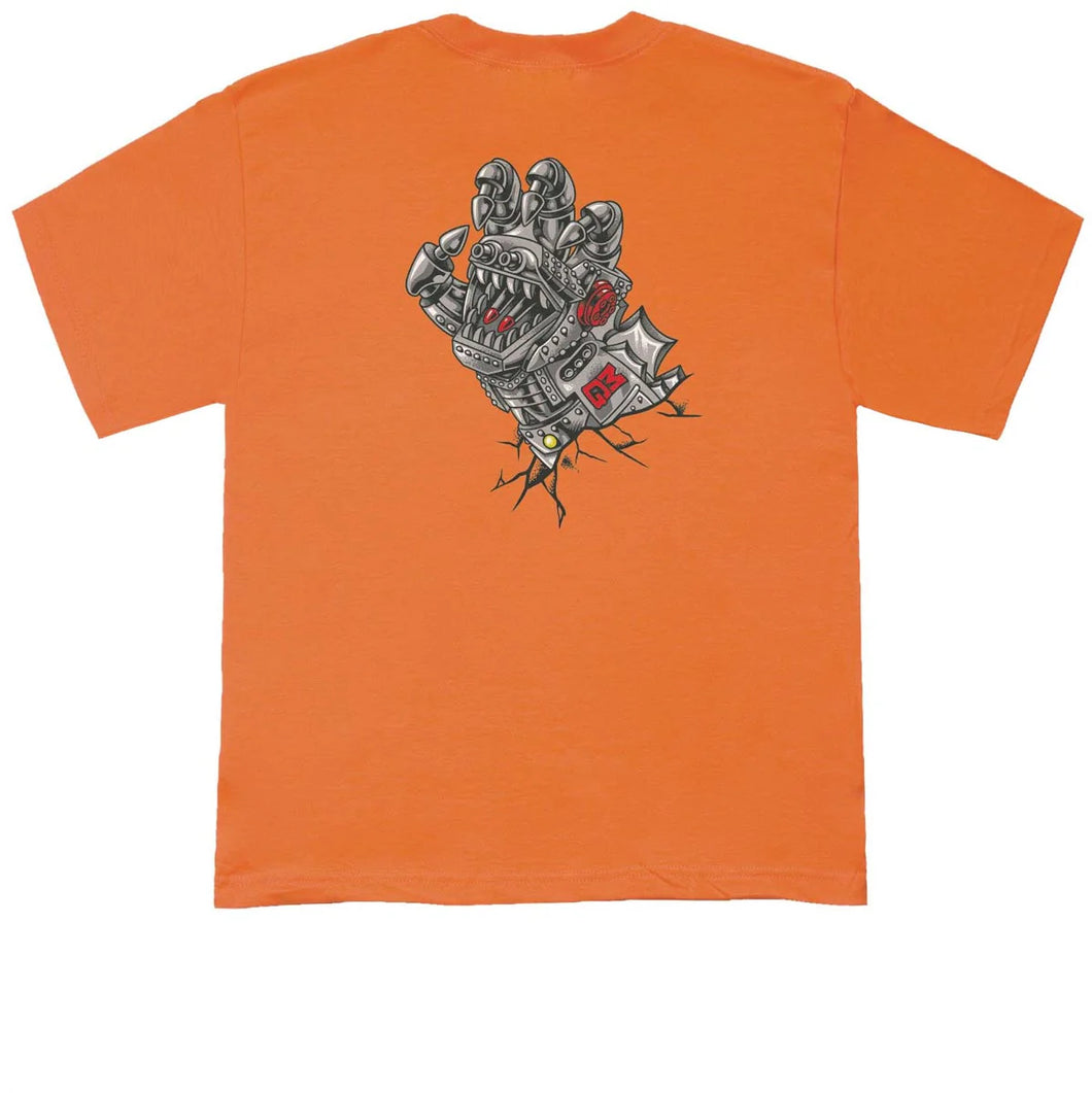 Santa Cruz Godzilla Youth Mecha Hand Tee Orange