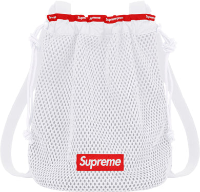Supreme Mesh Small Backpack White