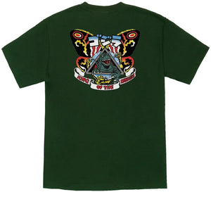 Santa Cruz Godzilla Natas Mothra Tee Green