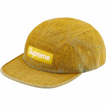 Supreme Coated Denim Camp Cap Yellow