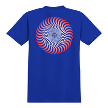 Spitfire Wheels Classic Swirl Fade Tee Royal