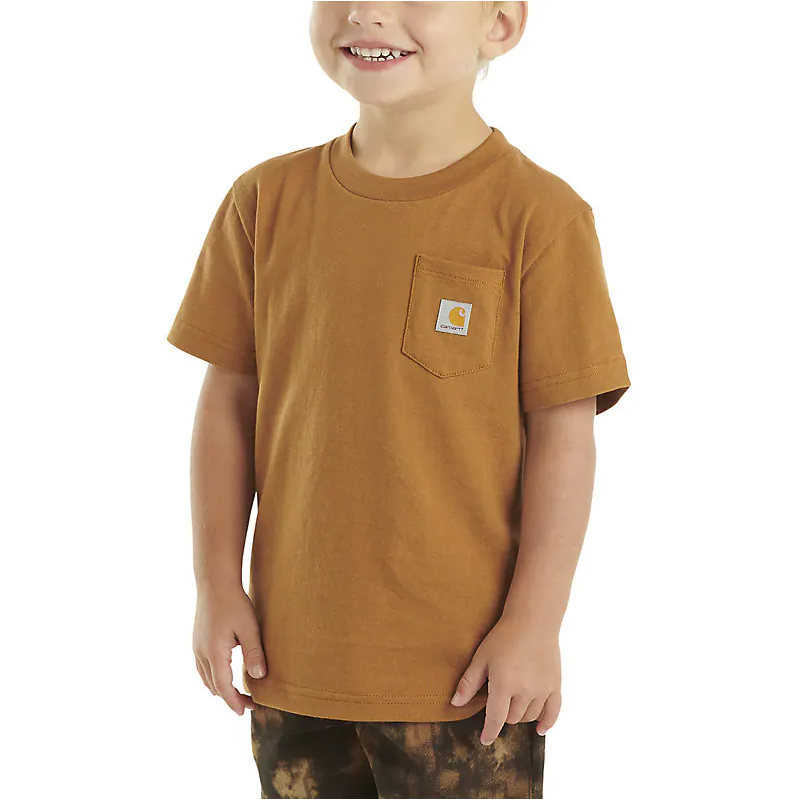 Carhartt Kids S/S Pocket Tee Brown