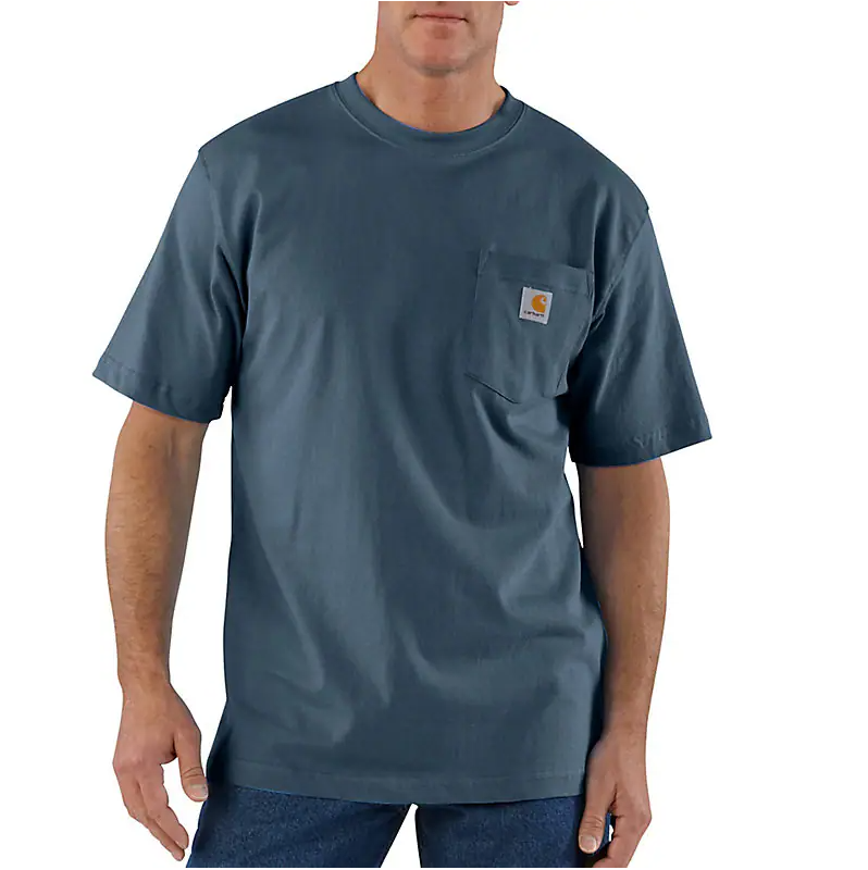 Carhartt Loose Fit Heavyweight SS Pocket Tee Bluestone