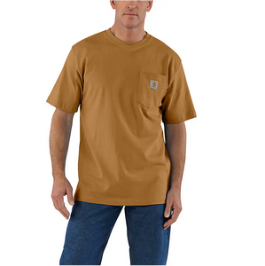 Carhartt Loose Fit Heavyweight SS Pocket Tee Carhartt Brown