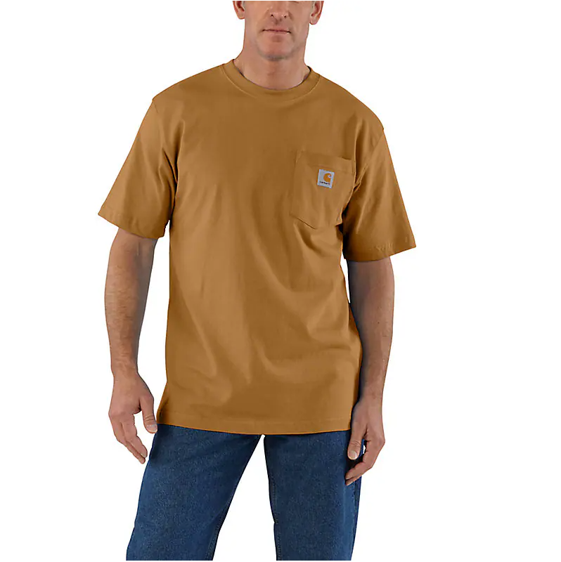 Carhartt Loose Fit Heavyweight SS Pocket Tee Carhartt Brown