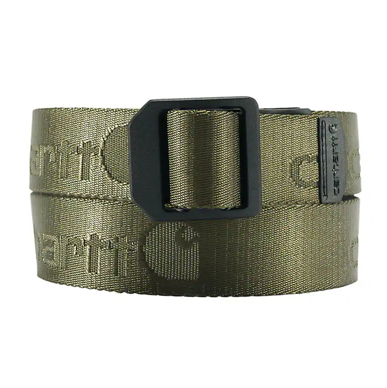 Carhartt Nylon Webbing Ladder Lock Belt Army Green