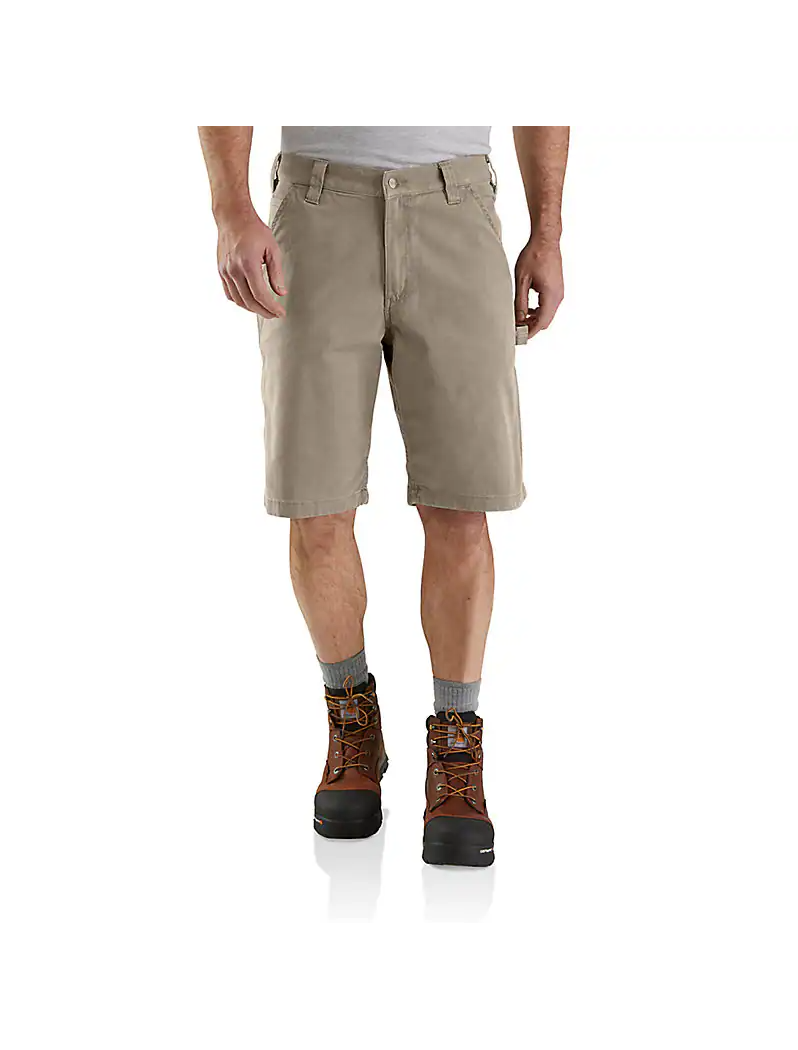 Carhartt Rugged Flex® Relaxed Fit Canvas Utility Work Short Tan