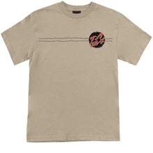 Santa Cruz Godzilla Destroyer Stripes Tee Sand