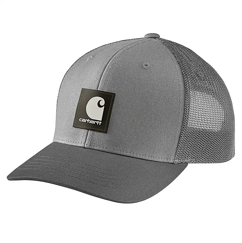 Carhartt Rugged Flex® Twill Mesh Back Logo Patch Cap Asphalt
