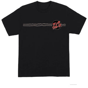 Santa Cruz Godzilla Destroyer Stripes Tee Black