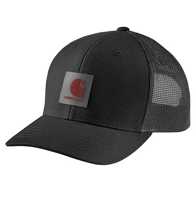 Carhartt Rugged Flex® Twill Mesh Back Logo Patch Cap Black
