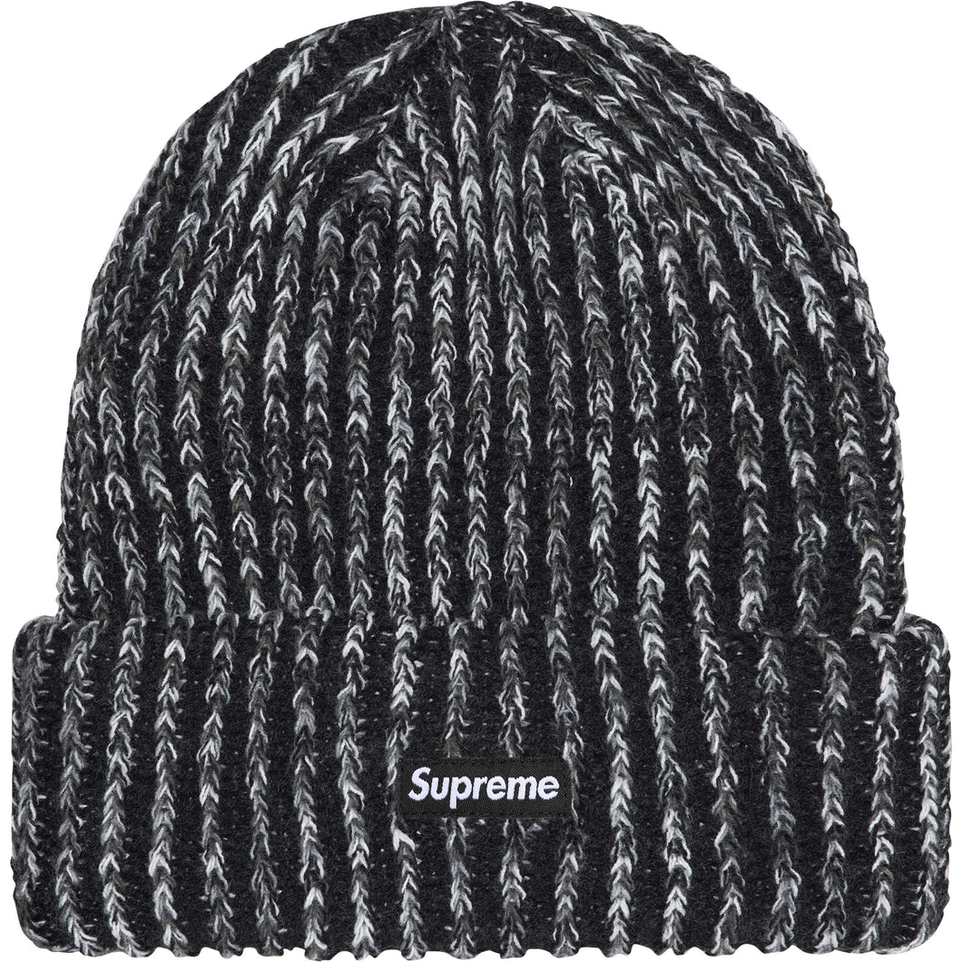 Supreme Rainbow Loose Gauge Beanie Black