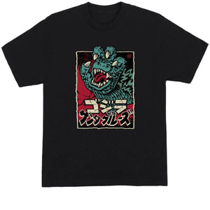 Santa Cruz Godzilla Hand Front Tee Black