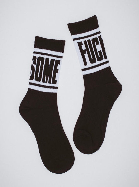 Fucking Awesome Big Stripe Sock Black