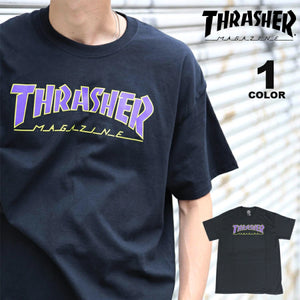 Thrasher Outlined S/S Tee Black Purple
