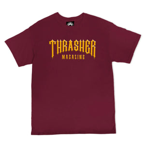 Thrasher Low low logo Tee Maroon