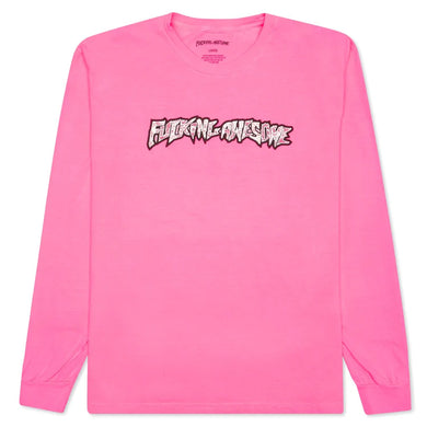 Fucking Awesome Actual Visual Guidance L/S Tee Pink