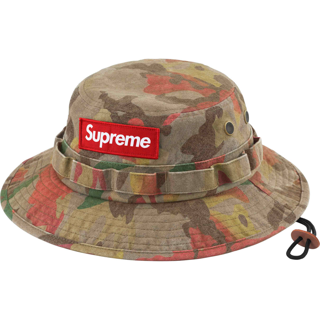 Supreme Washed Canvas Boonie Tan Camo