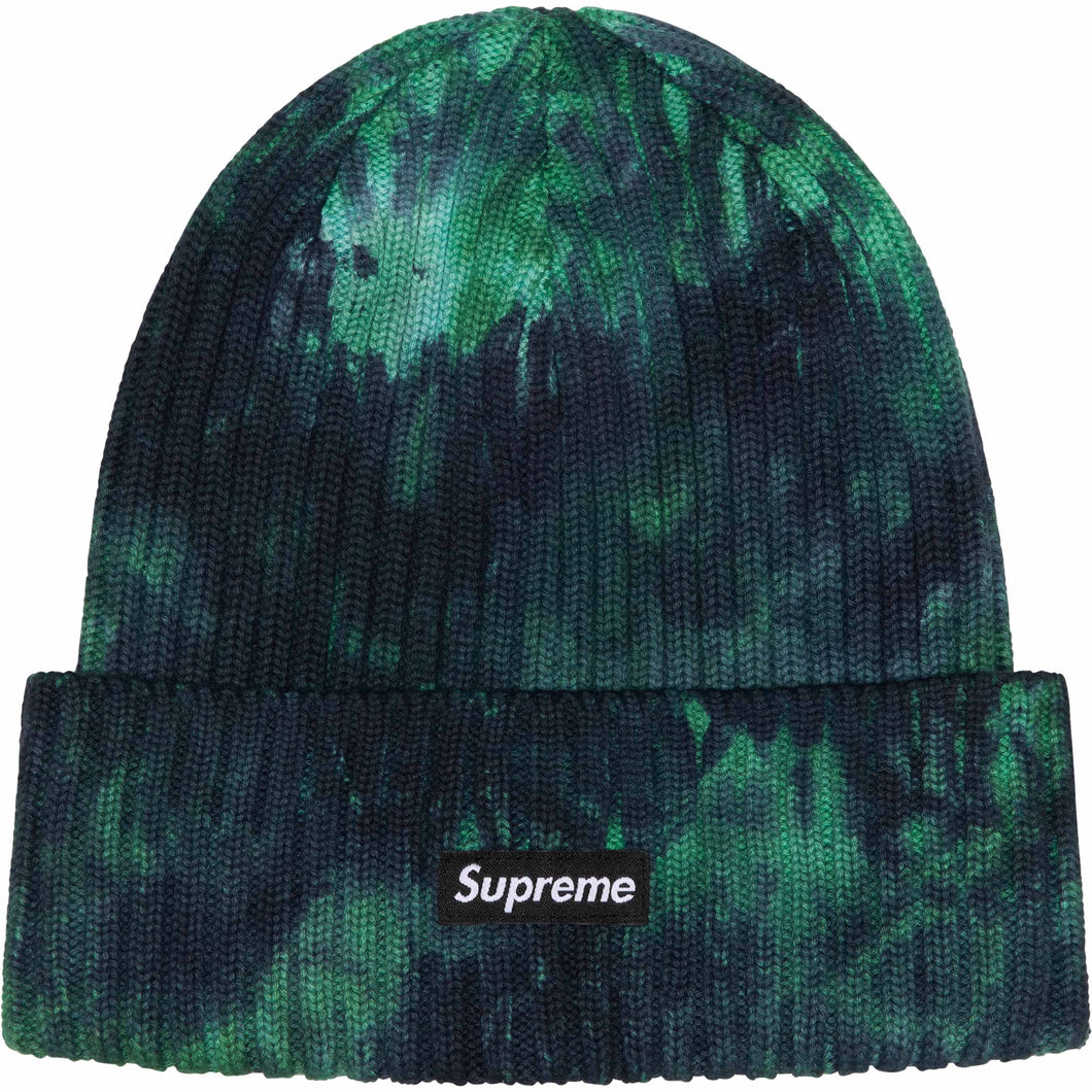 Supreme Overdyed Beanie Splatter Green