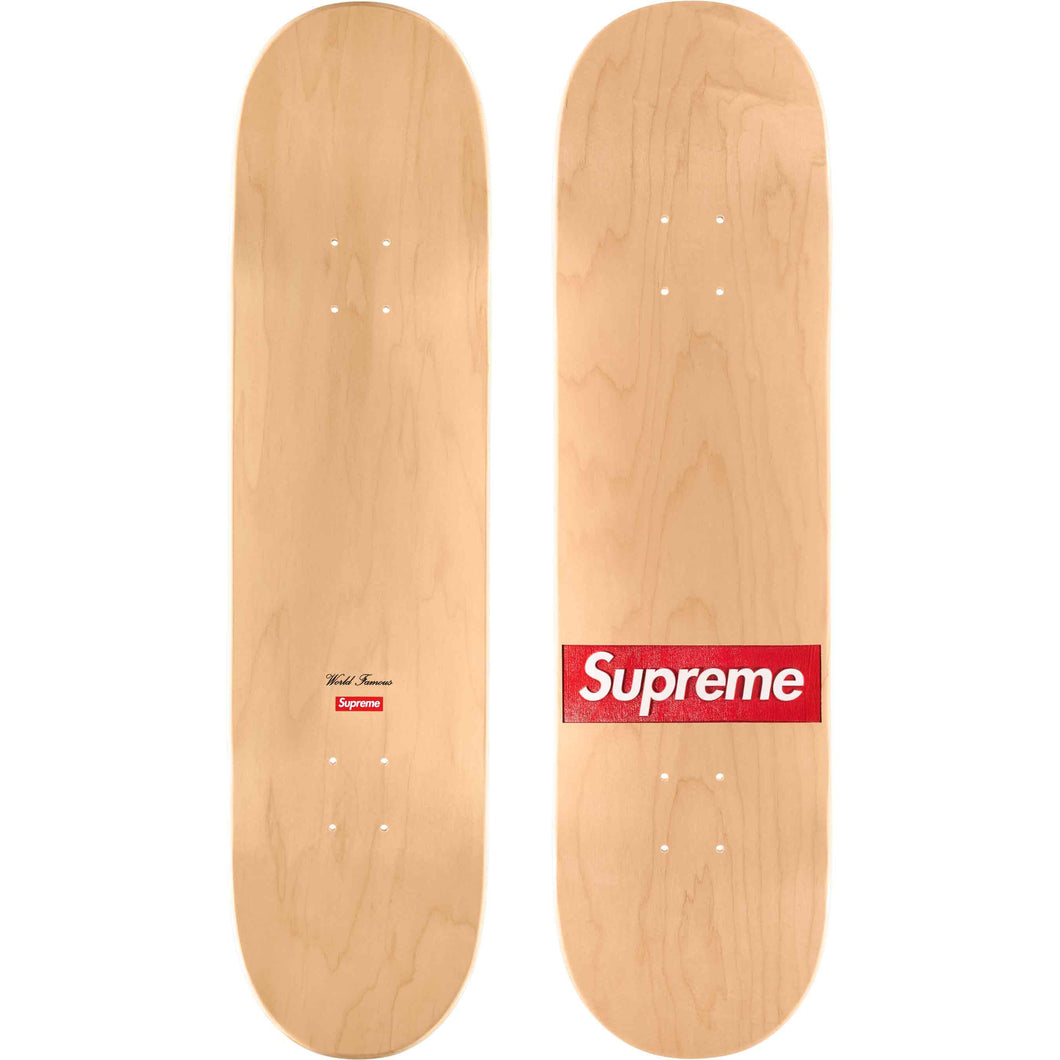 Supreme Routed Box Logo Skateboard Natural