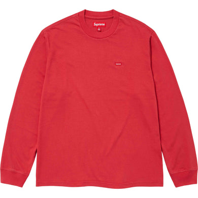 Supreme SS24 Small Box Logo L/S Tee Washed Red