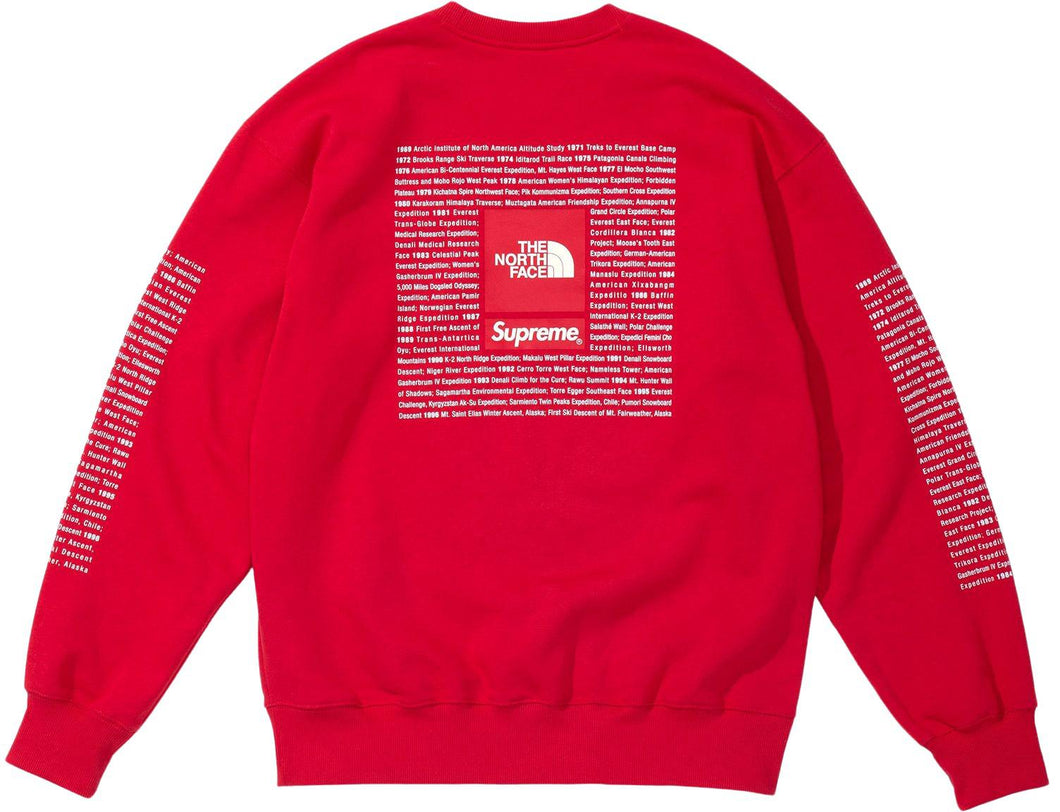 Supreme® The North Face® Crewneck Red