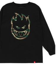 Spitfire Bighead Fill Outline LS Tee Black Camo