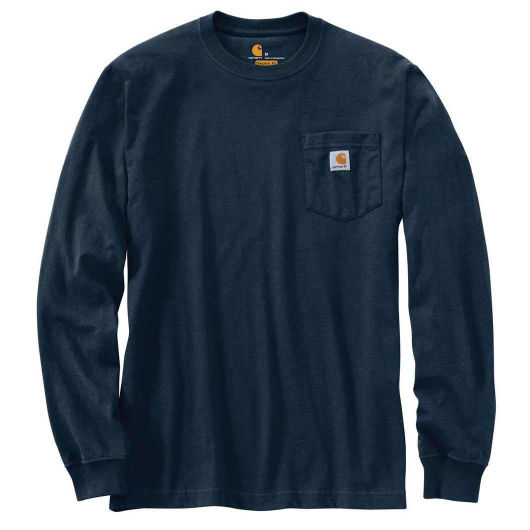 Carhartt Loose Fit Heavyweight L/S Pocket Tee Navy