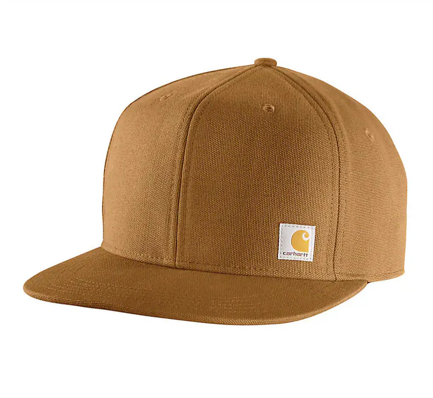 Carhartt Firm Duck Flat Brim Cap Brown