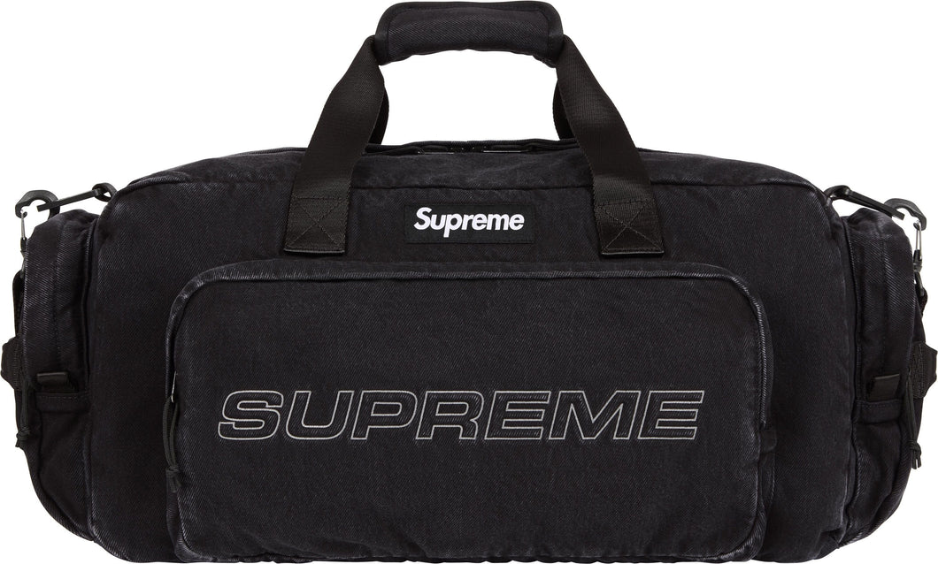 Supreme FW25 Denim Duffle Bag Black