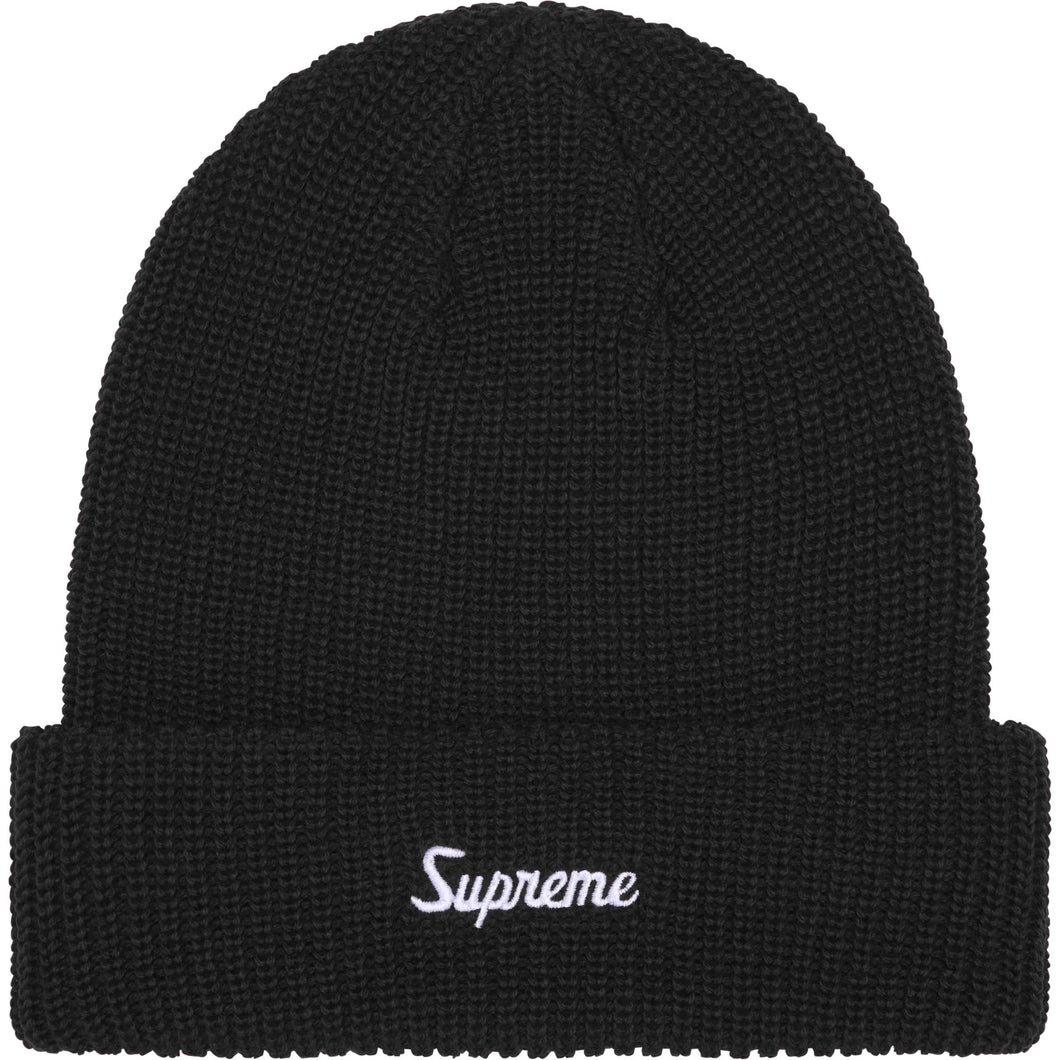 Supreme Loose Gauge Beanie Black