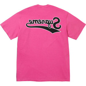 Supreme Backwards Tee Fuchasia