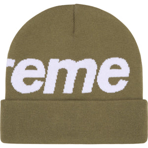 Supreme Big Logo Beanie Light Olive