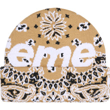 Supreme Big Logo Beanie Tan Bandana