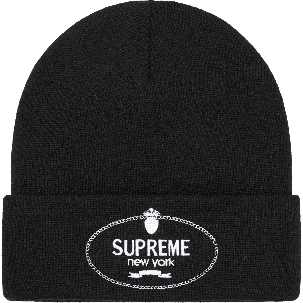 Supreme Crest Beanie Black