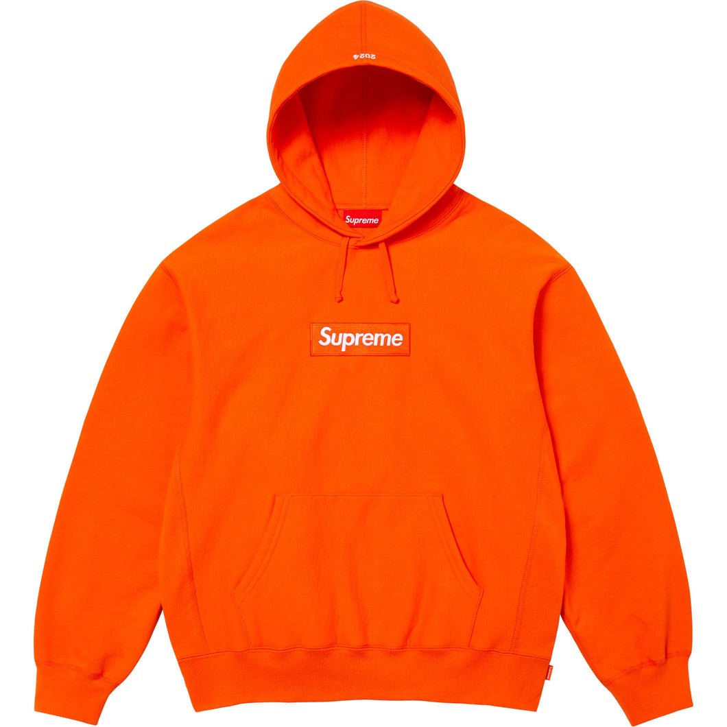 Supreme Box Logo Hooded Sweatshirt Dark Orange FW24