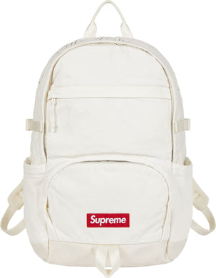 Supreme FW25 Denim Backpack White